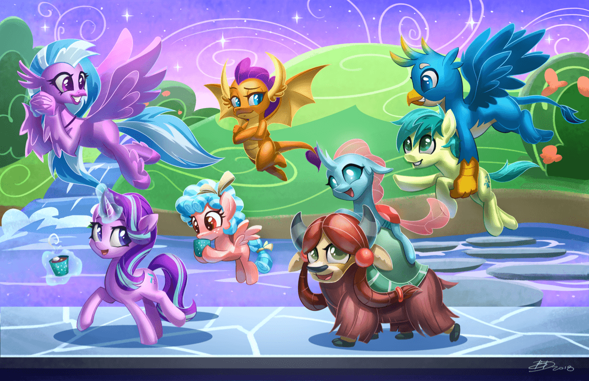 A group photo featuring guests from Everfree Northwest!